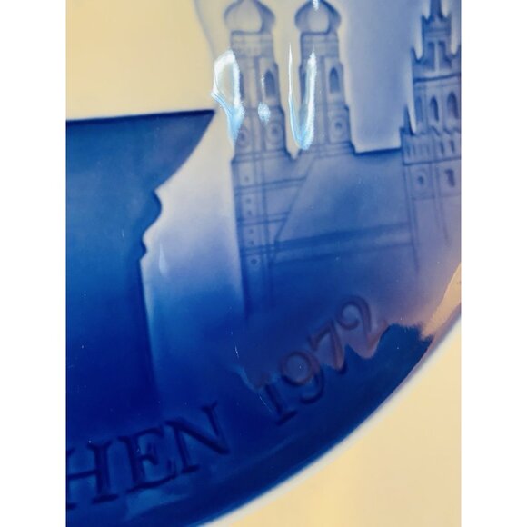 1972 Munich Olympics Memorabilia German Olympiade Munchen Decorative Wall Plate - Picture 3 of 10